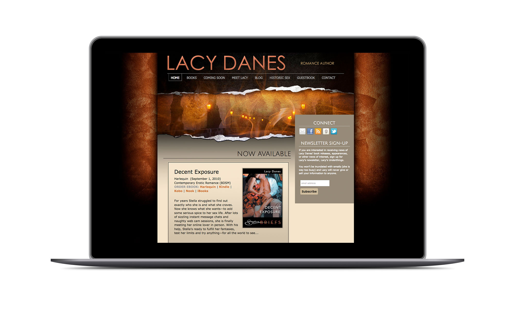 Screenshot: Lacy Danes Website