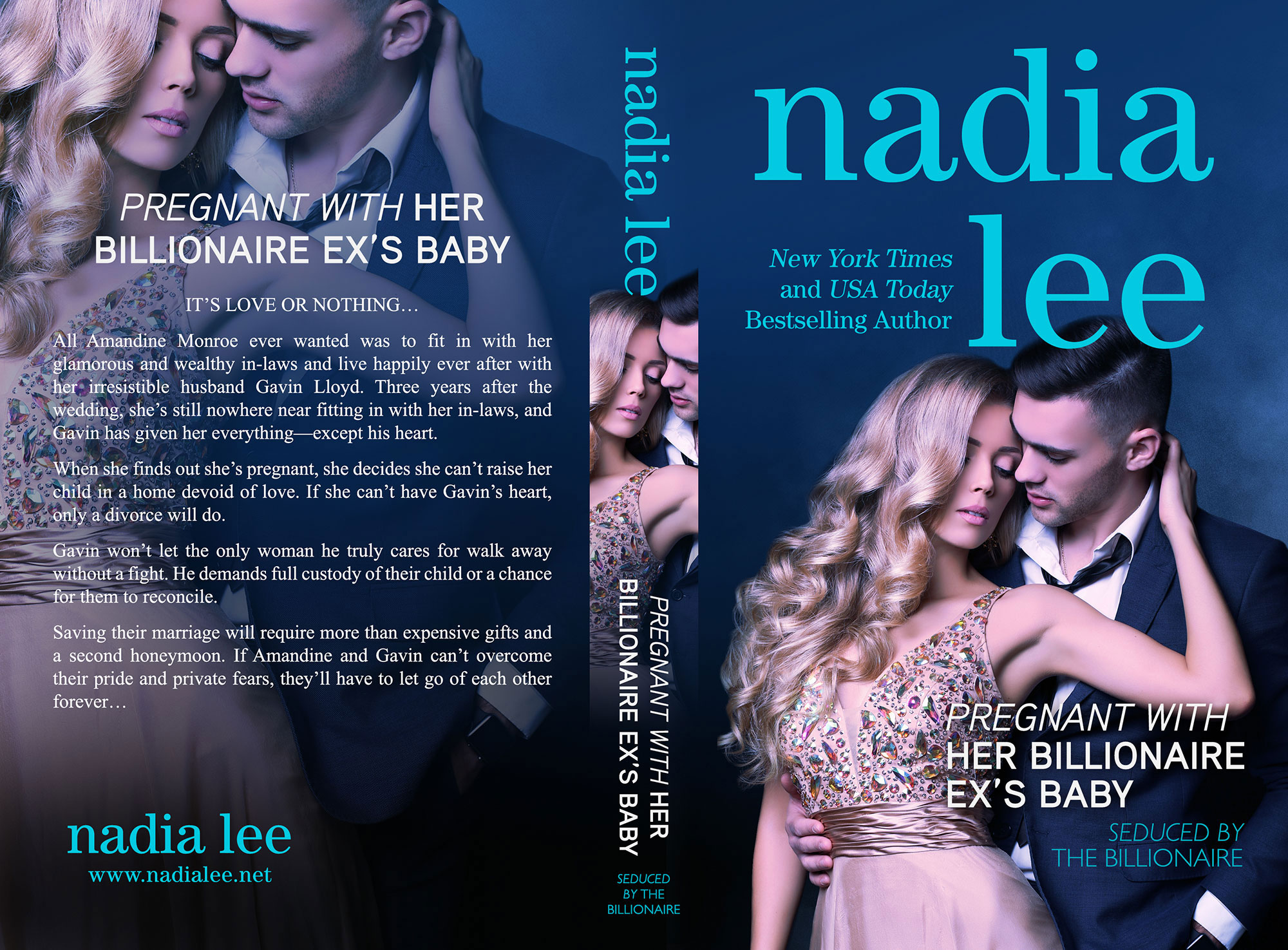 Pregnant with Her Billionaire Ex's Baby by Nadia Lee (Print Coverflat)