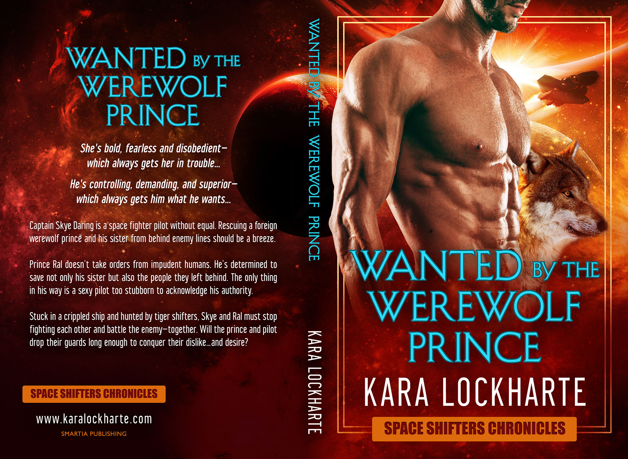 Wanted by the Werewolf Prince by Kara Lockharte (Print Coverflat)